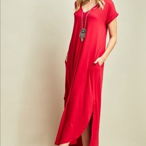 Francescas tshirt maxi dress